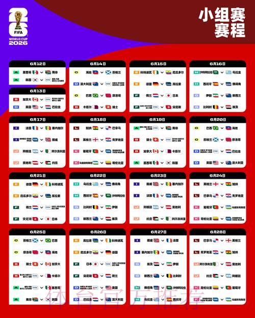 2026世界杯赛程官方发布实时赛程怎么看